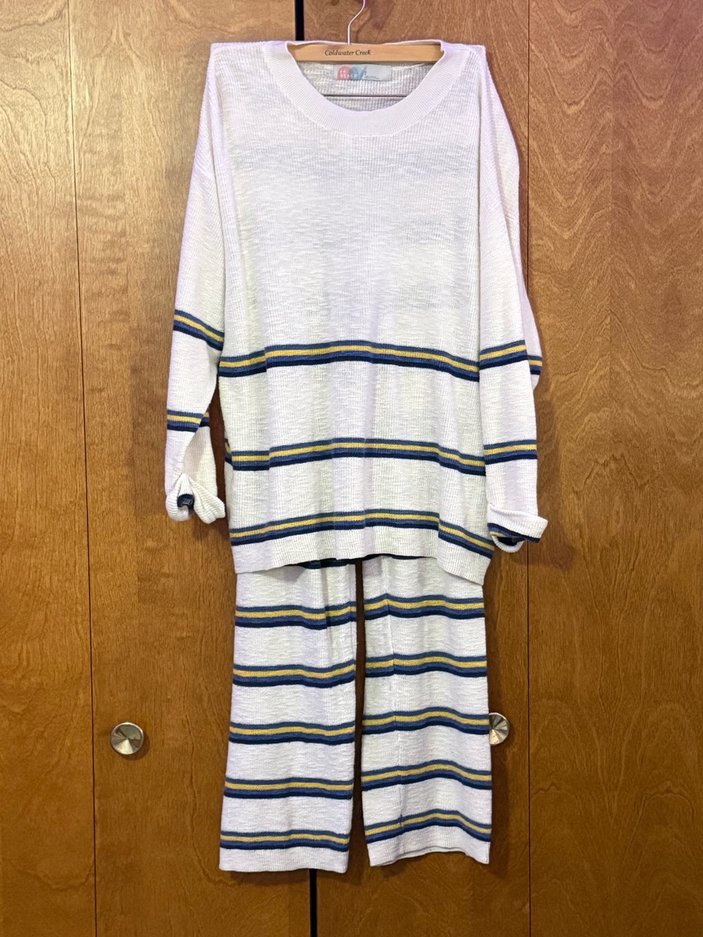 FP Beach Striped Sweater Set Small